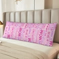 thumbnail image 2 of Cauagu Best Mom ever for Long Body Pillowcase 1 PCS,Soft Long Pillow Cover Decorative Pillow Case Hidden Zipper Closure Pillowcase,NOT Included Pillow (20'' x54''), 2 of 7