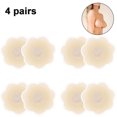 thumbnail image 1 of 4 Paires de Cache-Tétons Réutilisables en Silicone Adhésif Sans Tétons pour Femmes, 1 of 8