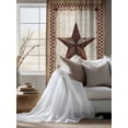 thumbnail image 4 of Sheer Curtains 63 Inch Length, Texas Star Vintage Semi Sheer Curtains Light Filtering Window Treatment, Bless Our Home Western Stars Country Privacy Voile Drapes for Living Room Bedroom 52x63 Inch, 4 of 7