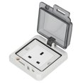 thumbnail image 4 of Socket, UK Standard IP66 Flameproof Robust PC Housing Electrical Socket Set With Accessories For Home For Outdoor, 4 of 8