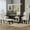 Espresso, variant on Euroco 6-Piece Dining Table Set for 6,Farmhouse Dining Table Set with 4 Upholstered Chairs, Bench and Wood Table,Kitchen Table Set for Dining Room,Living Room,Walnut