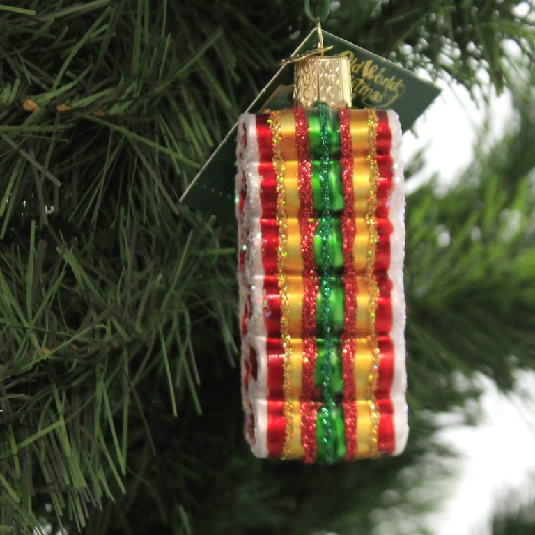 Old World Christmas Christmas Ribbon Candy Glass Blown Ornament for  Christmas Tree
