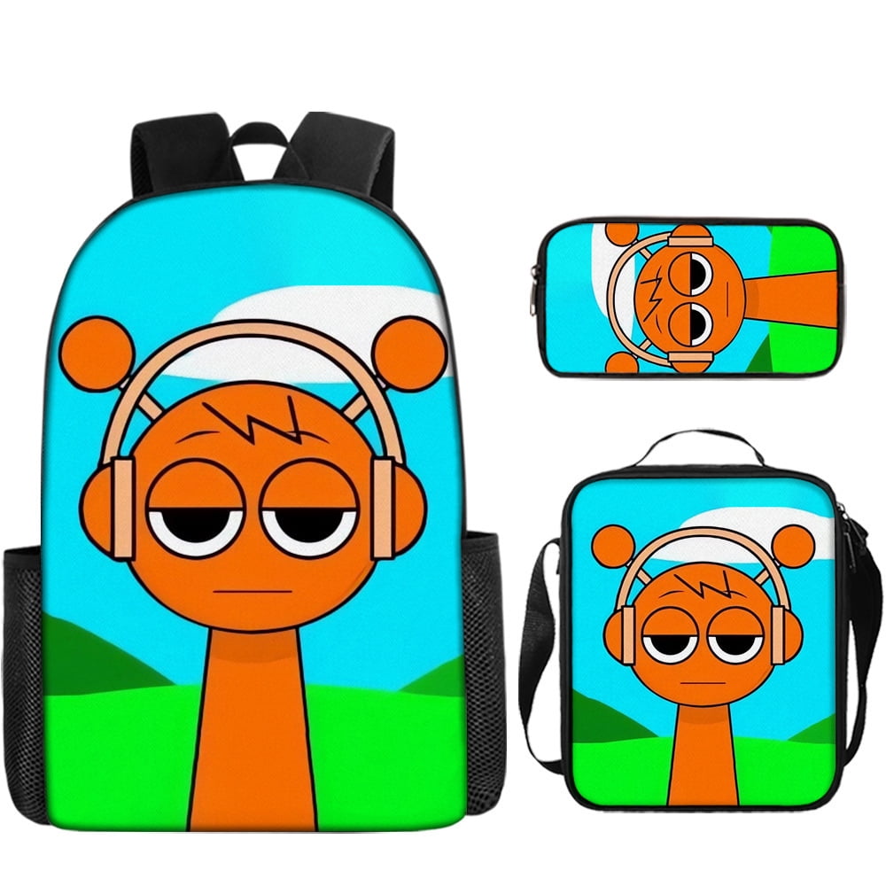 WovenWink Sprunky Backpacks, Sprunki Back Packs Pencil Bags Crossbody Bags Games Mochila Travel Back Packs, Best Gifts for Game Fans Birthday Graduation Theme Party