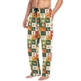 thumbnail image 5 of Christmas Squares Snowmen Hearts Men's Pajama Pants with Pocket Lounge Pants Pajama Sleep Pant Pj Comfortable, 5 of 7