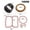 For 1100W, variant on Oil-Free Air Compressor Cylinder Piston Ring Set with Sealing Gaskets
