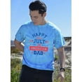 thumbnail image 2 of Happy 4Th Of July American Dad Tie Dye Cyclone Men -Image by Shutterstock, Male Small, 2 of 4
