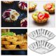 thumbnail image 4 of ColoMX 20 piezas creativas moldes de tarta de huevo pudín moldes de bricolaje de budín antiadherente mohos de acero inoxidable moldes de acero inoxidable, 4 of 7