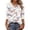 A551 Multicolor, variant on Tunic for Women V Neck 3/4 Sleeve Artistic Loose Fit Lotus Dragonfly Graphic Print Soft Breathable Lightweight Summer Fashion Tops