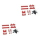 thumbnail image 4 of Tholdsy 1 juego de accesorios de piso RC, creativo, práctico, útil, multifuncional, pequeño, accesorios de piso RC, hardware de coche RC rojo Rojo 2piezas Tholdsy CBP202803, 4 of 5