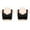 Black, variant on Front Closure Bras for Women Womens Bras No Underwire 2-Pack Supportive Bralette Wireless Plunging Retro Full Coverage Bralettes Solid Embroidered Underwear for Lady Running M Pink