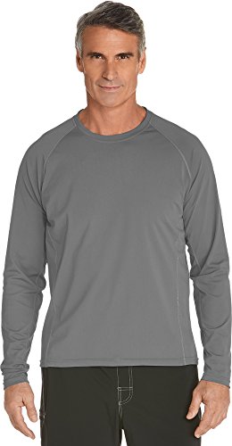 Coolibar UPF 50 Mens Hightide Long Sleeve Swim Shirt Sun Protective
