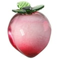 thumbnail image 4 of HOOWIFFY Modern Decor Crystal Peach Fruit Ornament Pink 1Pack, 4 of 8