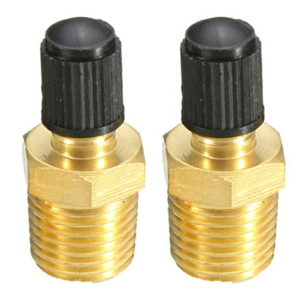 CANKER 1/4inch NPT Nickel Plated Brass Air Compressor Tank Fill Valves