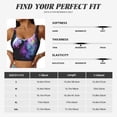 thumbnail image 7 of Fotbe Rainbow Spotted White Horse Pattern Womens' Sports Bra Longline Wirefree Padded with Medium Support Sports Moisture-Wicking Workou Vest,Tank Top-, 7 of 7