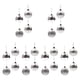 thumbnail image 1 of 24 bolas navideñas decorativas colgantes para regalo o fiesta Plata 8 cm, 1 of 9