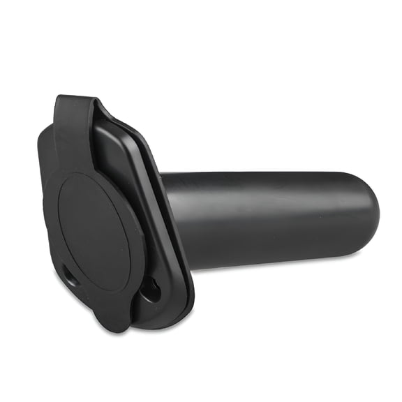 LAMIRO Universal Kayak Pole Flush Mount Fishing Rod Holder Bracket Rack with Cap Cover-Black