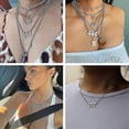 thumbnail image 5 of Angel Number Necklace Silver/gold Stainless Steel Numerology Jewelry-333-Gold-Product code 32418 333 Gold, 5 of 5