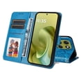 thumbnail image 4 of Funda tipo cartera GANGXUN para Motorola Moto G86 , diseño girasol, cuero PU, soporte, cierre magnético, tarjetero, 4 of 5
