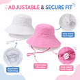thumbnail image 5 of Summer Sun Hat, Adjustable Beach Hat with Wide Brim, 5 of 6
