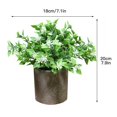 thumbnail image 3 of Bonsaï simulation Pulpe Fleurs Fausses Jasmin pour Plantes Vertes de Bureau, 3 of 15