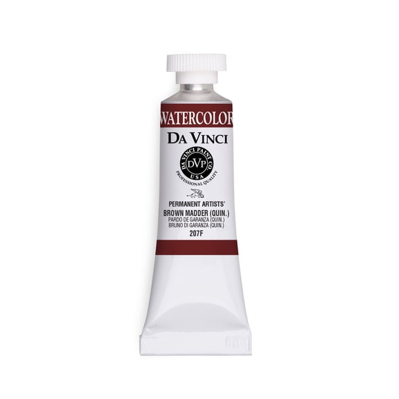 Da Vinci Paints Professional Watercolor, 15ml Tube, Brown Madder (Quin)