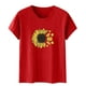 thumbnail image 5 of Fiudx Ofertas Flash Artículos En Oferta Blusa de Manga Corta con Estampado de Moda para Mujer, Divertida Camiseta con Cuello Redondo, 5 of 5