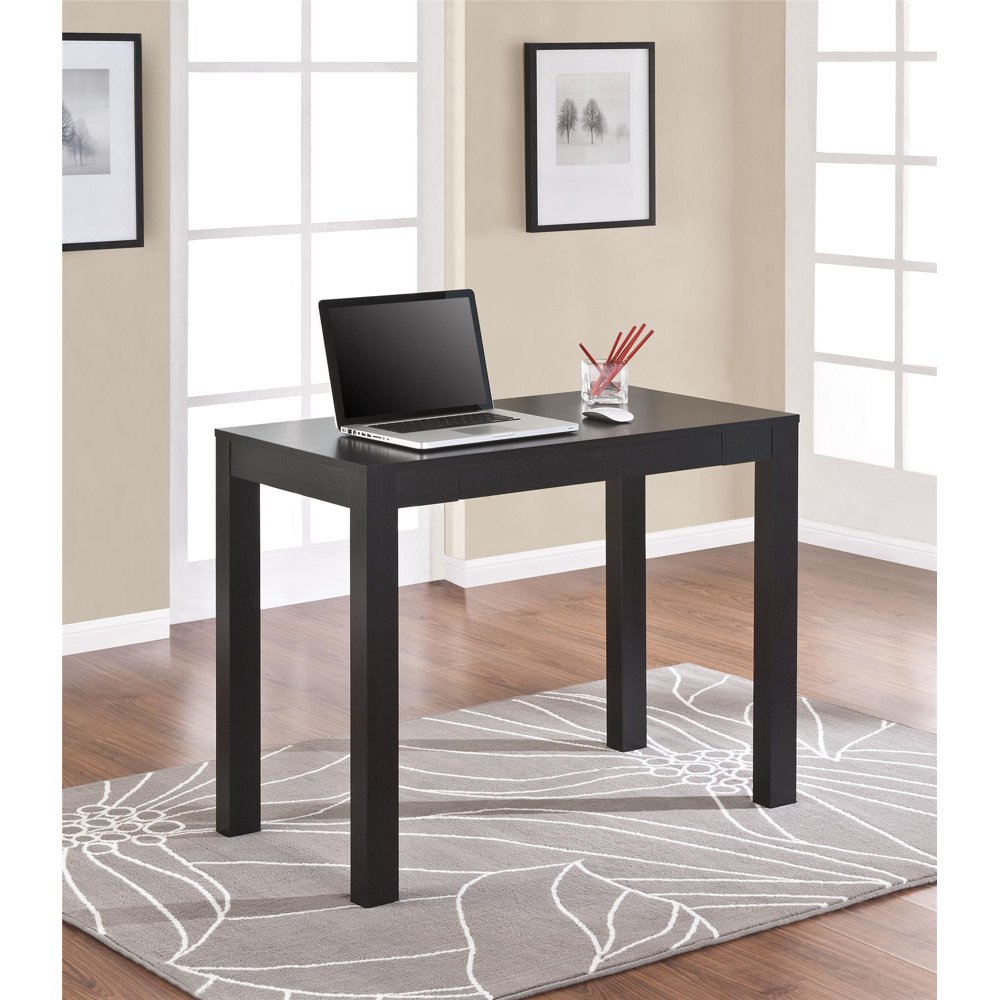 Ameriwood Home Glyndon Computer Desk with Drawer, Black Oak Walmart