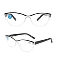thumbnail image 4 of 4 Pairs Reading Glasses Spring Hinges Readers Cat Eye For Womens, 4 of 5