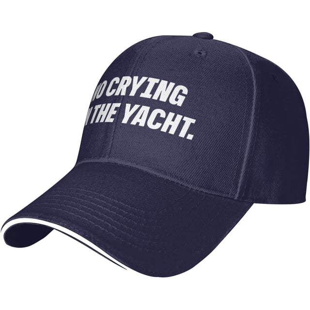 No Crying On The Yacht Hat Classic Low Profile Baseball Cap Adjustable Golf Dad Hats