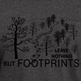 thumbnail image 3 of CafePress - Leave Nothing But Footprints Dark T Shirt - Men's Classic Graphic Cotton T-Shirt, 3 of 4