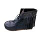 thumbnail image 2 of Women Moccasin Boots Flat Suede Fringed Ankle Booties Winter Warm Shoes Short, 2 of 8