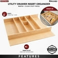 thumbnail image 3 of Rev-A-Shelf Wood Trim to Fit Drawer Organizer Insert, 23.98'' x 21.97'', 4WUT-3, 3 of 12
