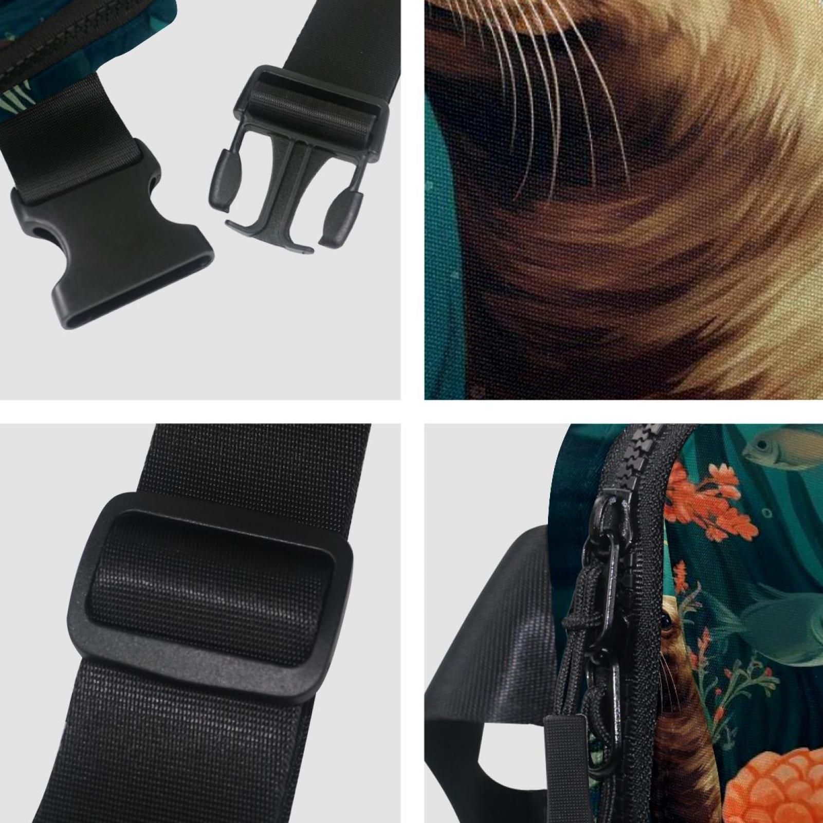 Sea lion Lightweight Running Belt Waist Bag with Extension Strap and Money Belt - Unisex