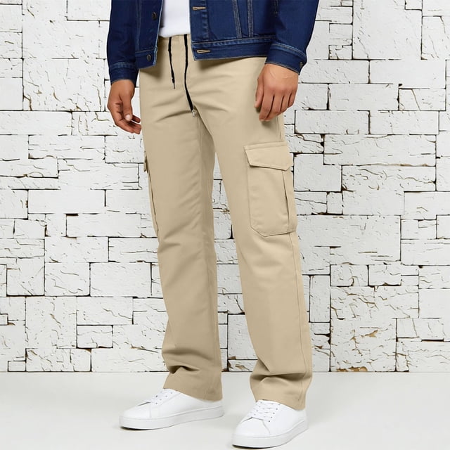 Product Classification Men'S Cargo Pants Versatile Everyday Trousers With Durable Pocket Design For Daily Casual Streetwear Use