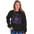 thumbnail image 3 of Hocus Pocus I Need Coffee to Focus Unisex Plus Fleece Graphic Sweatshirt Brisco Brands 5X, 3 of 6