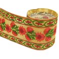 thumbnail image 2 of IBA Indianbeautifulart Gold Floral Dupion Trimming For Sewing Diy Craft Accessories By 3 Yard Border Lace Tape Trim - 3 Inch Wide, 2 of 8