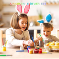 thumbnail image 2 of Kids Paint Brushes, 17Pcs Childrens Paint Brushes Set, Colorful Paint Brushes for Children Toddlers Beginners, Face, 2 of 5