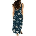 thumbnail image 7 of asdoklhq Womens Plus Size Clearance Dresses,Boho Sundress for Women Loose Dress Summer Casual Ladies Flowy Maxi Dresses Vacation Beach Dress with Pockets, 7 of 7