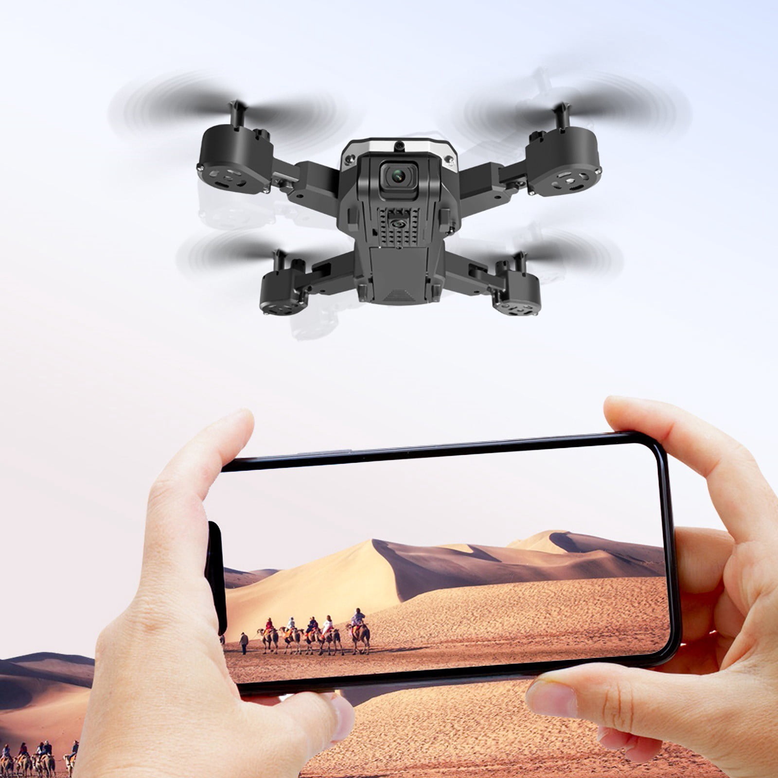 Drone with Camera for Beginners and Teens, Dual Camera with Obstacle Avoidance, Foldable FPV RC Quadcopter with Long Flight Time for Indoor and Outdoor