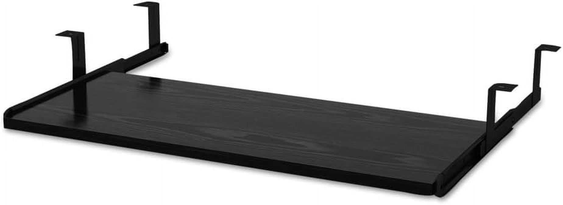 ZJTER ALE Valencia Series Underdesk Keyboard/Mouse Shelf, 28w x 12d, Black