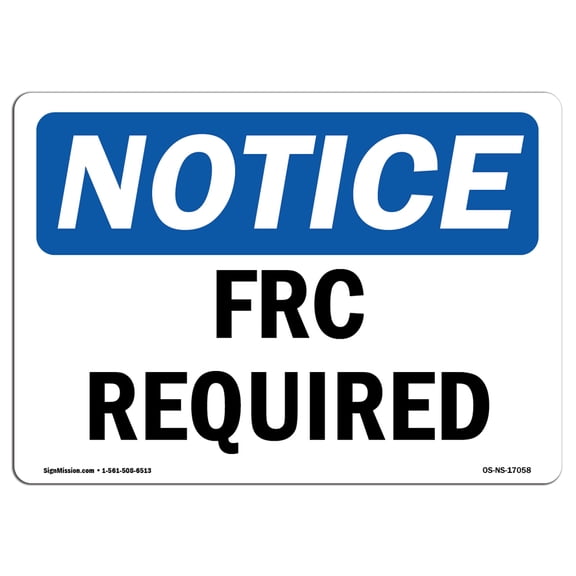 OSHA Notice Sign - OSHA PPE General Sign | Plastic Sign | Protect Your Business, Construction Site, Warehouse & Shop Area | Made in the USA