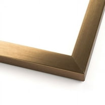 4x10 In Brown Metallic Wood Frame - 'Brushed Steel' Thin - Great for Posters, Photos, Art Prints,