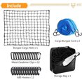thumbnail image 3 of Cargo Bungee Net 3 X 4ft Max Se estira a 6 X 8ft - 24 ganchos universales y 2 cables de carga, bolsa de almacenamiento - Malla de 4 X 4 pulgadas - 36 X 48 pulgadas de gran tamaño, 3 of 5