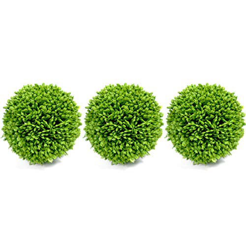 Bibelot Artificial Green Plant Decorative Balls Indoor Topiary Bowl Filler Greenery Balls 4 Inch Diameter Set Of 3 Walmart Com Walmart Com
