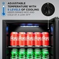 thumbnail image 2 of IVATION Mini Cooler with Black Glass Door - Compact & Stylish Beverage Refrigerator, 2 of 5