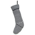 thumbnail image 4 of Black and White Striped Knit Christmas Stocking, 20", by Holiday Time, 4 of 6