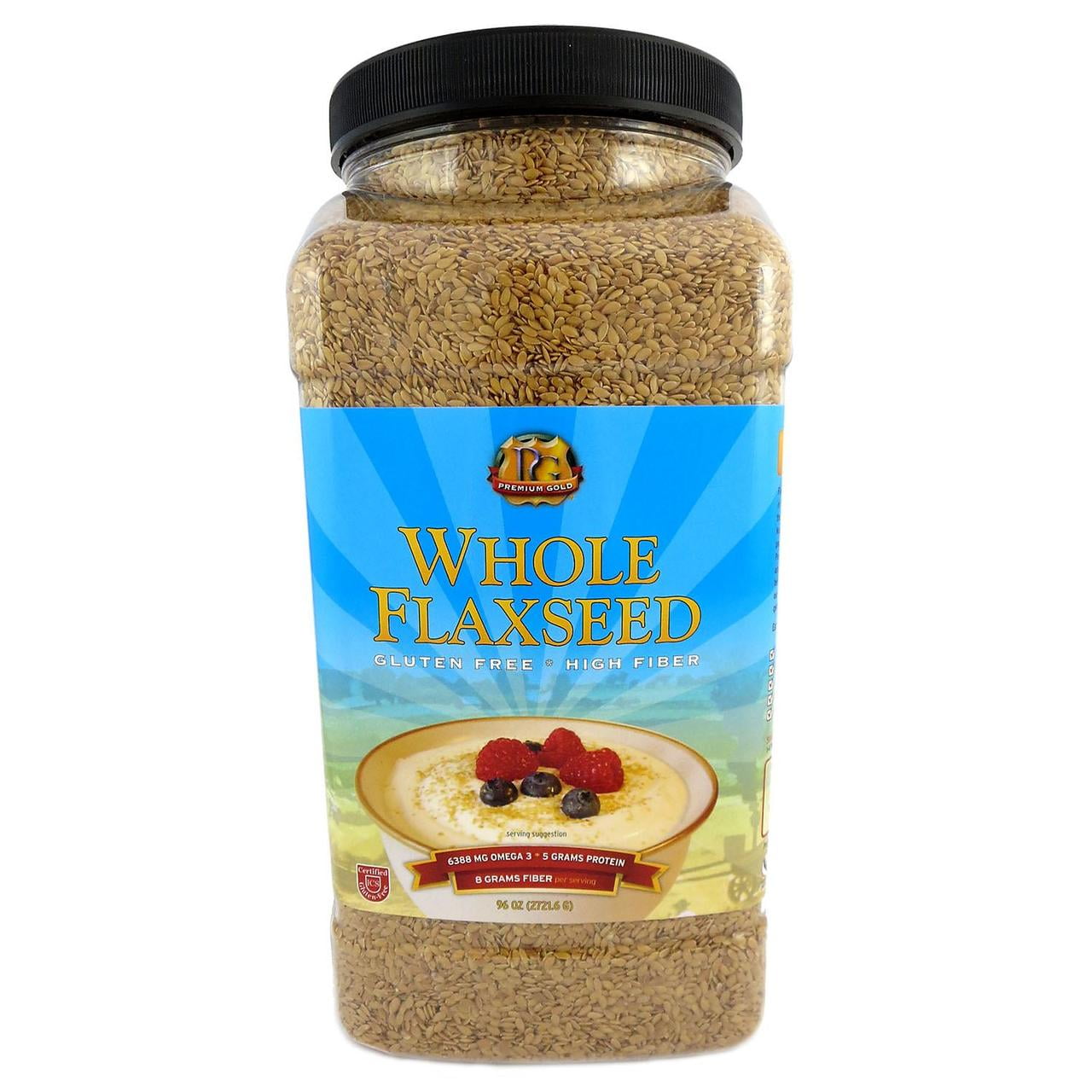 Premium Gold Whole Flaxseed (96 oz.)