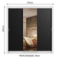 thumbnail image 3 of Ropero Closet Madesa Lyon 3 Puertas 1 Con Espejos N/B, 3 of 5