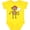 Yellow, variant on Inktastic Cute Volleyball Girl Monkey Girls Baby Bodysuit