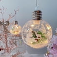 thumbnail image 2 of Bola transparente de 8cm con luces, bola colgante, decoraciones navideñas, bola de decoración navideña, bola de Navidad para ventana, 2 of 2